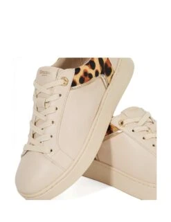 Dune London Leopard Print Lace-Up Flatform Trainers -Cyberjammies Store Leopard Print Lace Up Flatform Trainers 4