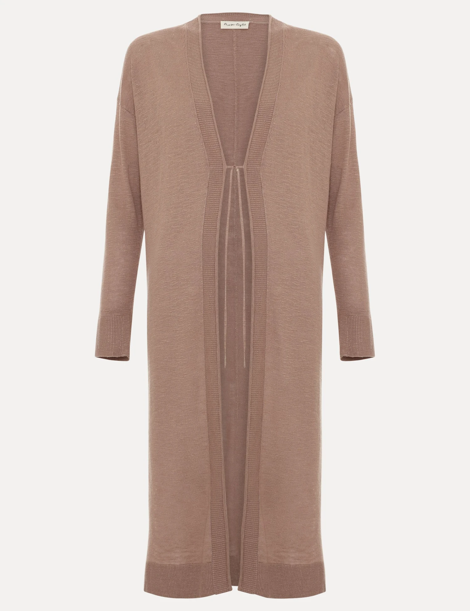 Linen Rich Longline Cardigan 2 Linen Rich Longline Cardigan - Image 2