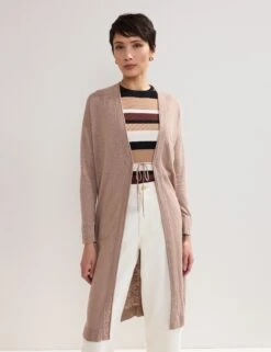 Linen Rich Longline Cardigan