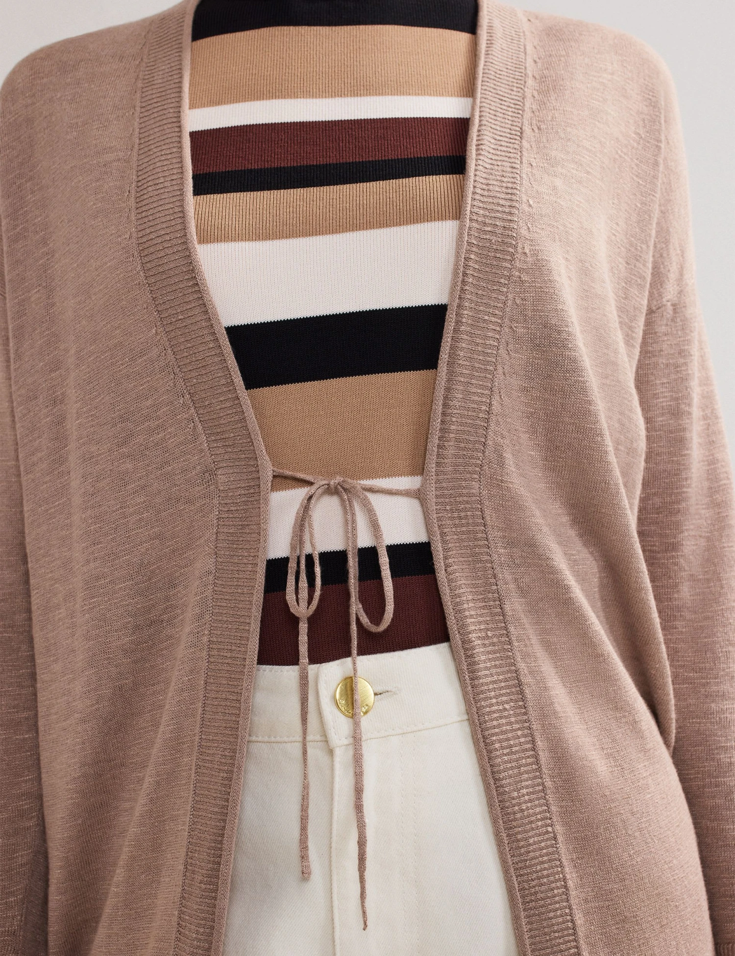 Linen Rich Longline Cardigan 6 Linen Rich Longline Cardigan - Image 6