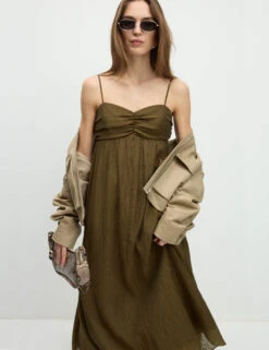 Lyocell Rich Textured Midaxi Cami Dress -Cyberjammies Store Lyocell Rich Textured Midaxi Cami Dress 5