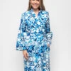 Cyberjammies Cotton Modal Tile Print Short Dressing Gown