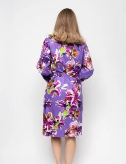 Cyberjammies Cotton Modal Floral Short Dressing Gown -Cyberjammies Store MS 01 T83 8002T D4 X EC 1