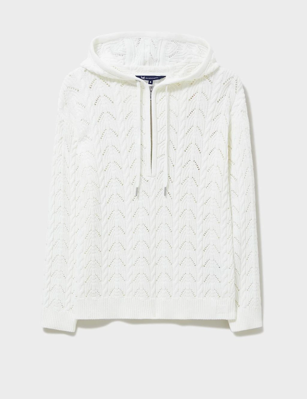 Pure Cotton Knitted Half Zip Hoodie 2 Pure Cotton Knitted Half Zip Hoodie - Image 2