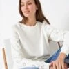 Pure Cotton Broderie Sweatshirt