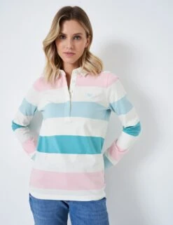 Pure Cotton Striped Rugby Top
