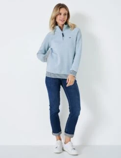 Cotton Rich Funnel Neck Half Zip Sweatshirt -Cyberjammies Store MS 10 T19 8752S E2 X EC 1