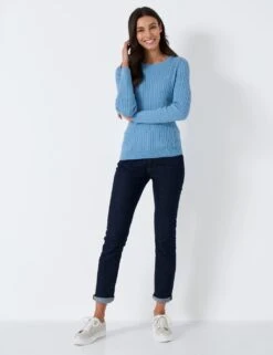 Cotton Rich Cable Knit Jumper With Cashmere -Cyberjammies Store MS 10 T19 8850S E1 X EC 1