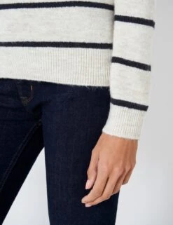 Striped Round Neck Knitted Hoodie -Cyberjammies Store MS 10 T19 8853S Z4 X EC 4