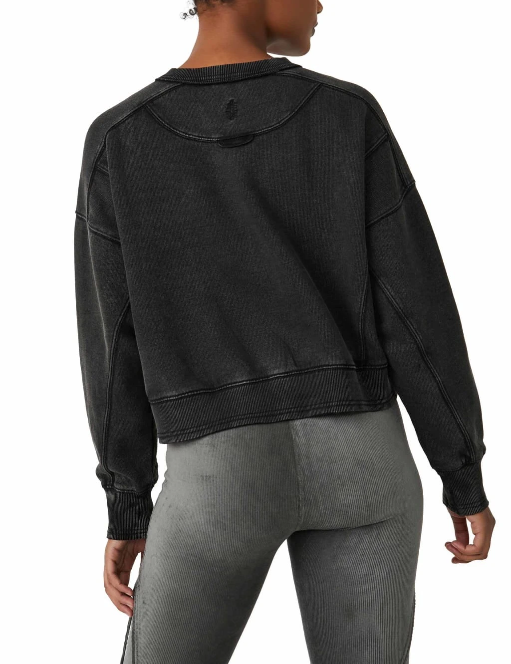 Intercept Crew Neck Crop Sweatshirt 2 Intercept Crew Neck Crop Sweatshirt - Image 2