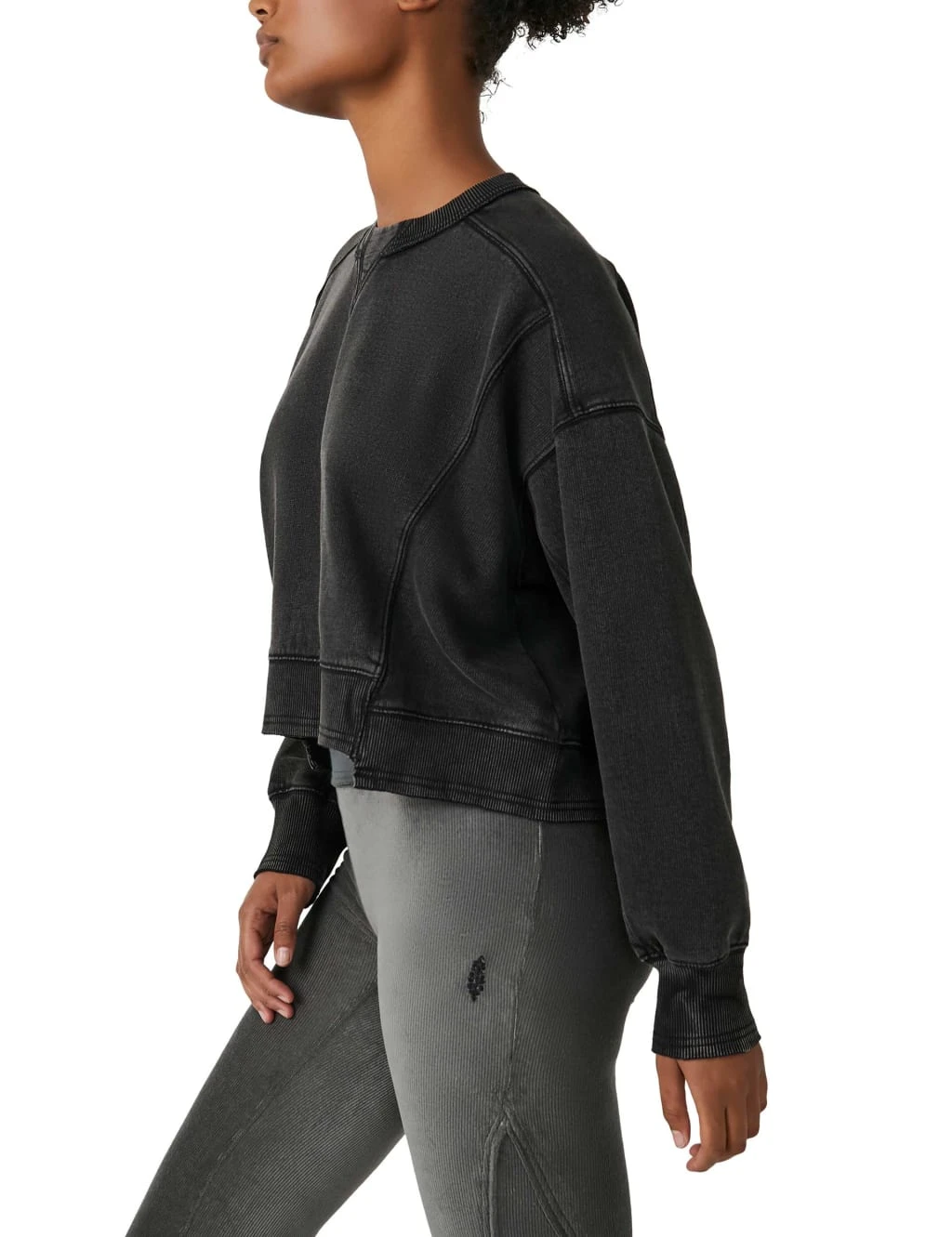 Intercept Crew Neck Crop Sweatshirt 3 Intercept Crew Neck Crop Sweatshirt - Image 3