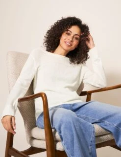 WHITE STUFF Cotton Rich Knitted V-Neck Cardigan -Cyberjammies Store MS 10 T83 4066W Z0 X EC 1