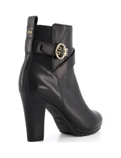 Dune London Leather Buckle Block Heel Ankle Boots -Cyberjammies Store MS 10 T83 6077S Y0 X EC 3