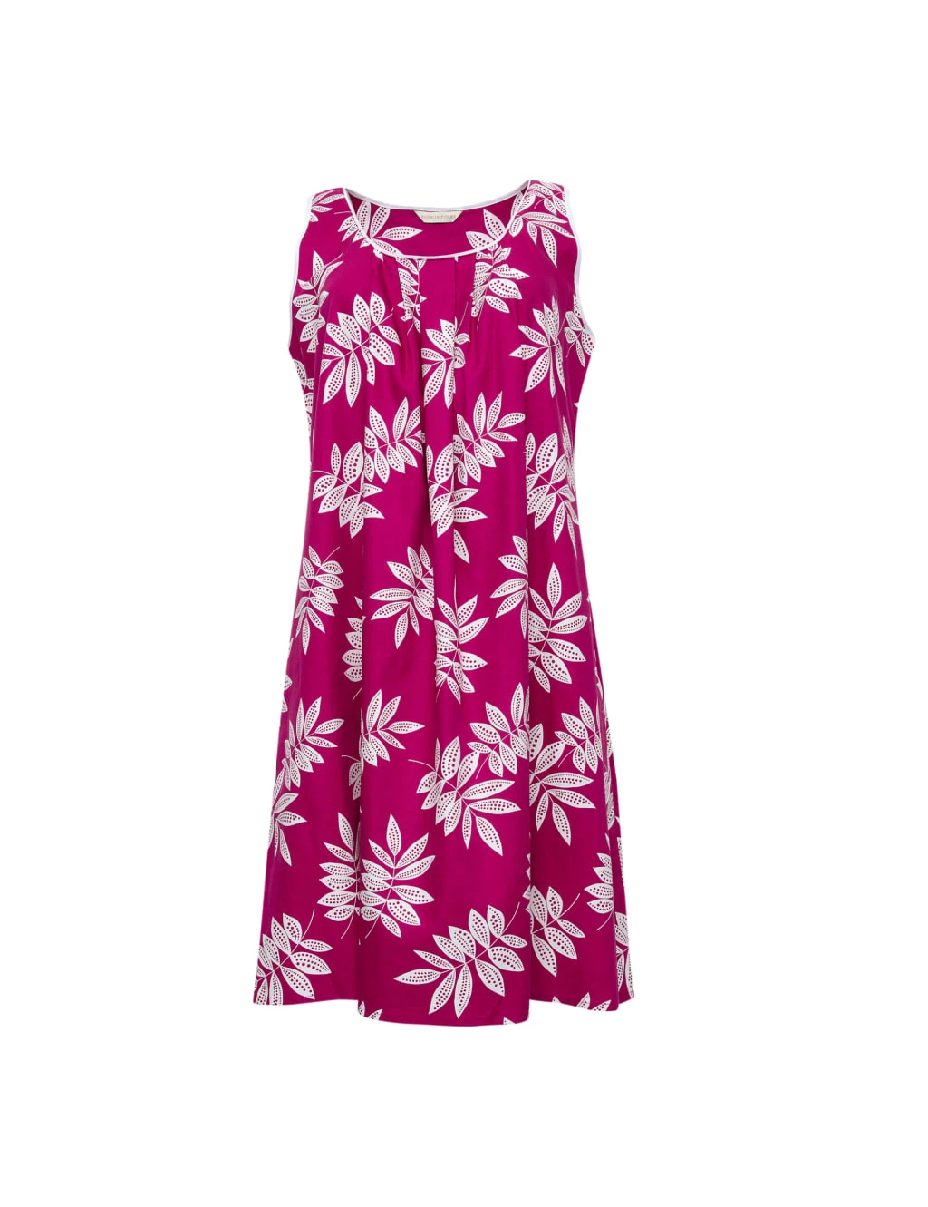 Cyberjammies Cotton Modal Leaf Print Short Chemise 2 Cyberjammies Cotton Modal Leaf Print Short Chemise - Image 2