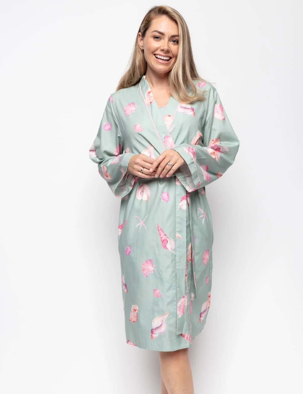 Cyberjammies Cotton Modal Shell Short Dressing Gown 1 Cyberjammies Cotton Modal Shell Short Dressing Gown