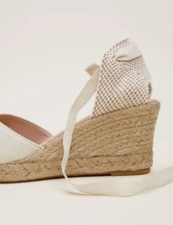 Suede Ankle Strap Wedge Espadrilles -Cyberjammies Store MS 10 T83 8040T KY X EC 3