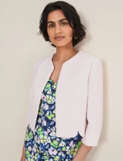 Textured Collarless Short Jacket -Cyberjammies Store MS 10 T83 8064T D0 X EC 3