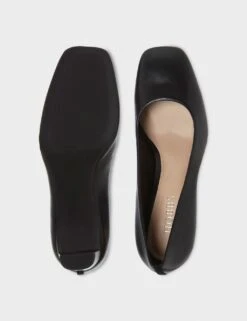 Leather Block Heel Square Toe Court Shoes -Cyberjammies Store MS 10 T83 8099T Y0 X EC 3