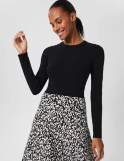 Knitted Knee Length Waisted Dress 10 Knitted Knee Length Waisted Dress -Cyberjammies Store MS 10 T83 8140T F0 X EC 3