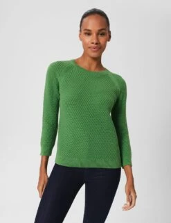 Pure Cotton Crew Neck Jumper