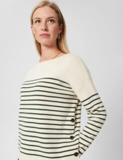 Cotton Rich Striped Slash Neck Jumper -Cyberjammies Store MS 10 T83 8151T K4 X EC 2