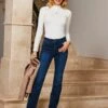 High Waisted Flared Jeans