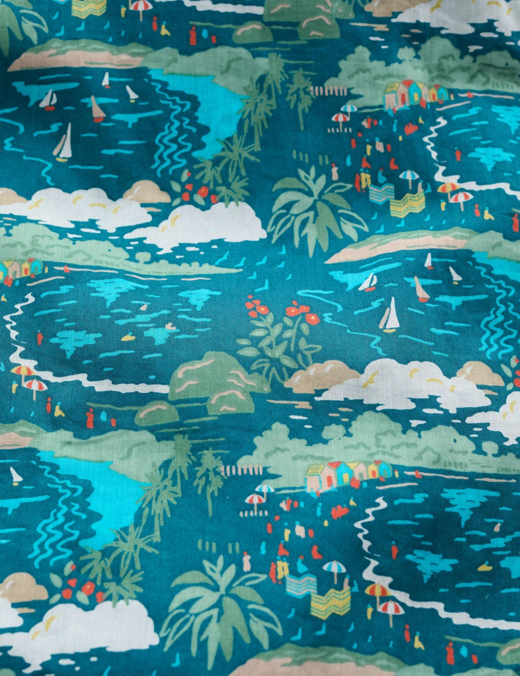 Organic Cotton Printed V-Neck Skater Dress 5 Organic Cotton Printed V-Neck Skater Dress - Image 5