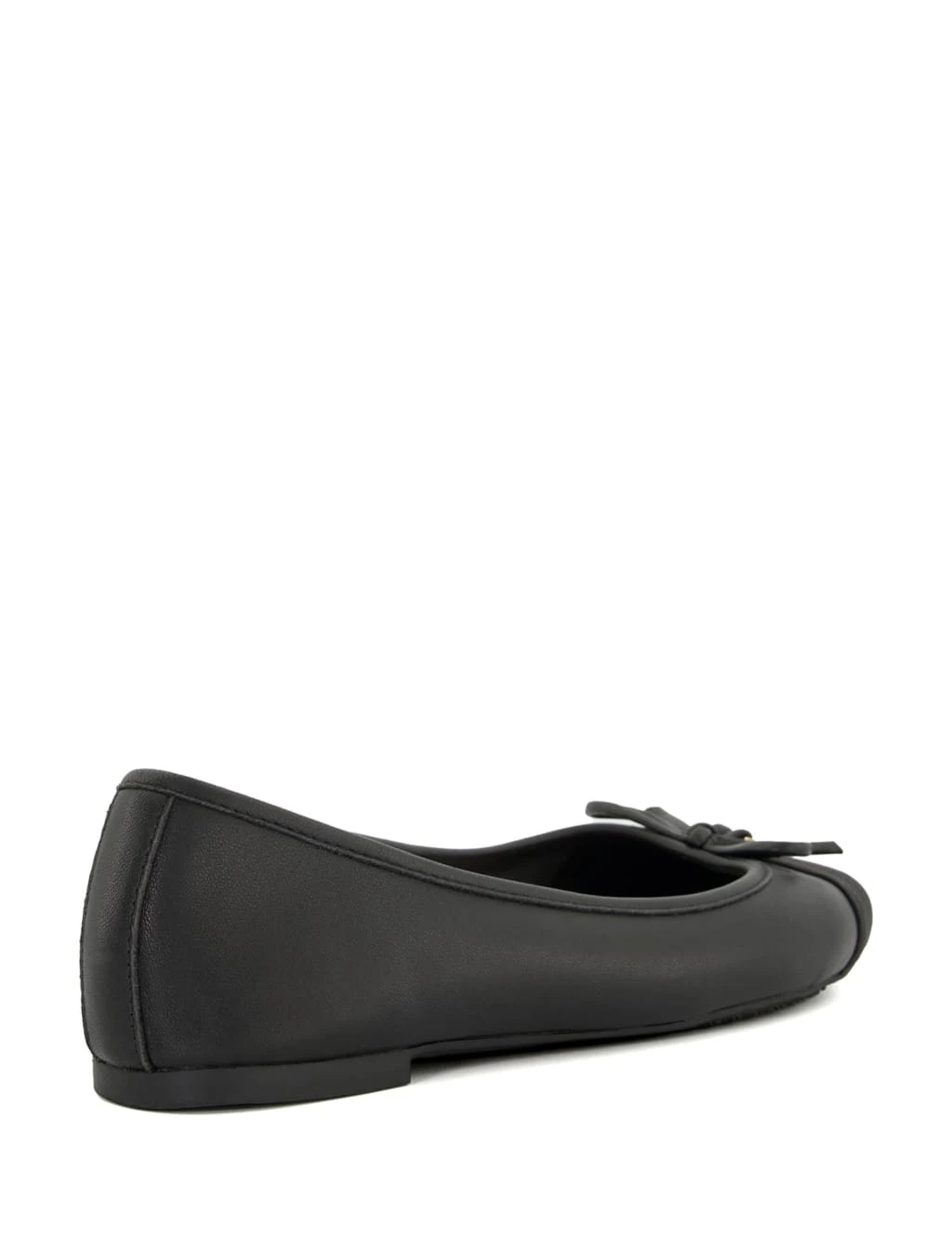 Dune London Leather Bow Flat Ballet Pumps 5 Dune London Leather Bow Flat Ballet Pumps - Image 5