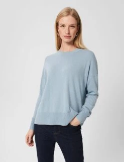Merino Wool Blend Crew Neck Jumper
