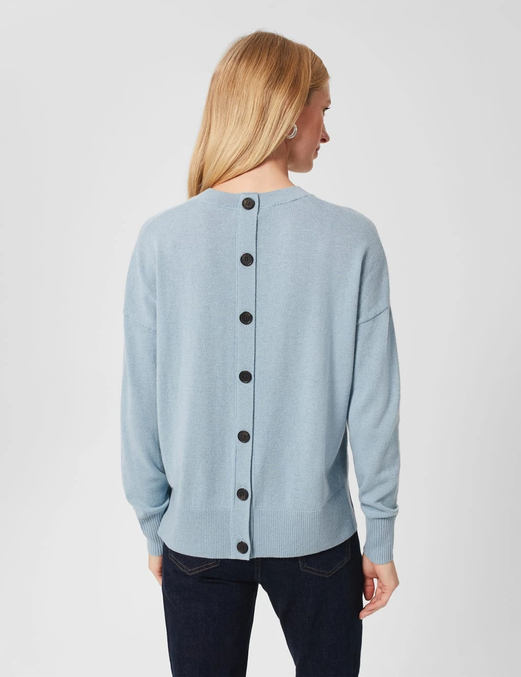 Merino Wool Blend Crew Neck Jumper 3 Merino Wool Blend Crew Neck Jumper - Image 3