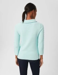 Pure Cotton Cable Knit Funnel Neck Jumper 7 Pure Cotton Cable Knit Funnel Neck Jumper -Cyberjammies Store MS 10 T83 8318T E0 X EC 1