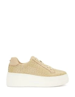 Dune Leather Lace Up Chunky Trainers