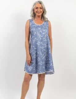 Cyberjammies Cotton Modal Wheat Print Short Nightdress
