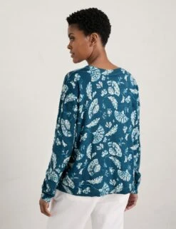 Pure Cotton Floral Crew Neck Jumper -Cyberjammies Store MS 10 T83 8403T E0 X EC 2