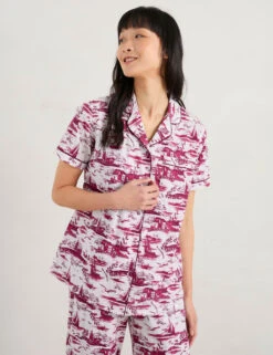 Pure Cotton Printed Cropped Pyjama Set -Cyberjammies Store MS 10 T83 8467T A4 X EC 1