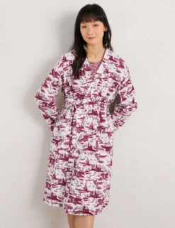 Pure Cotton Printed Tie Dressing Gown -Cyberjammies Store MS 10 T83 8480T A4 X EC 1