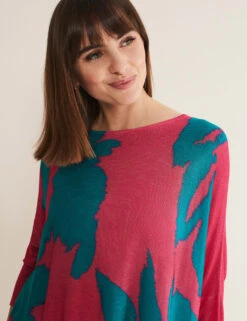 Floral Round Neck Split Hem Jumper -Cyberjammies Store MS 10 T83 8670T ZZ X EC 1