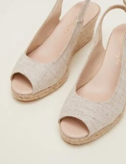 Canvas Wedge Peep Toe Espadrilles -Cyberjammies Store MS 10 T83 8679T PM X EC 2