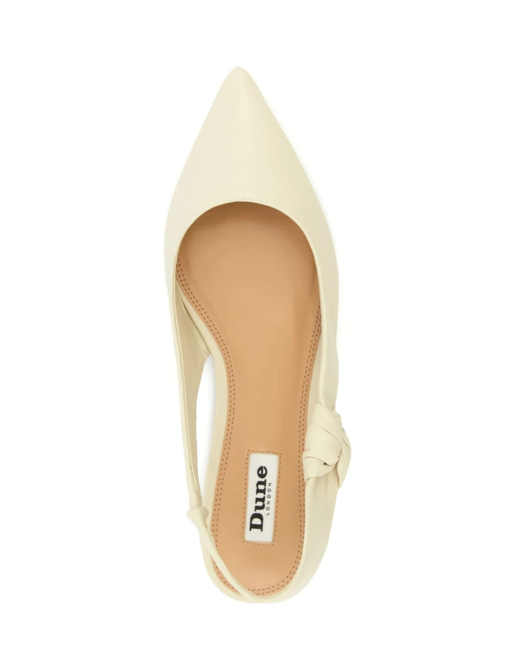 Dune London Leather Knot Flat Slingback Sandals 3 Dune London Leather Knot Flat Slingback Sandals - Image 3