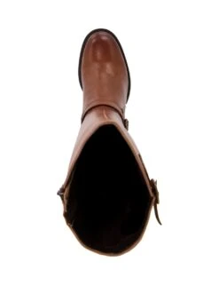 Dune London Leather Buckle Block Heel Knee High Boots -Cyberjammies Store MS 10 T83 8766S VS X EC 2