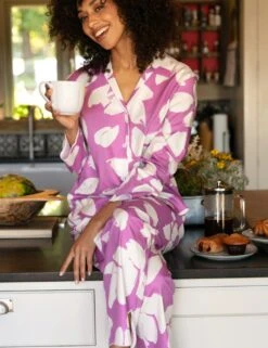 Cyberjammies Cotton Modal Petal Print Pyjama Bottoms -Cyberjammies Store MS 10 T83 8794S A0 X EC 2