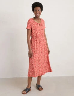 Floral Midi Waisted Dress