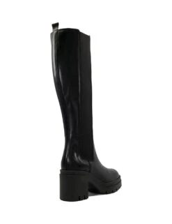 Dune London Leather Chunky Block Heel Knee High Boots -Cyberjammies Store MS 10 T83 8842S Y0 X EC 3