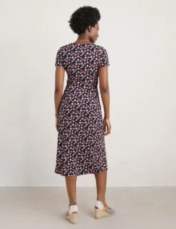 Floral V-Neck Midi Waisted Dress -Cyberjammies Store MS 10 T83 8866T F4 X EC 2