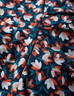 Floral V-Neck Midi Waisted Dress -Cyberjammies Store MS 10 T83 8866T F4 X EC 3