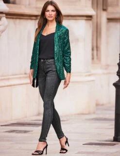 High Waisted Slim Fit Jeans