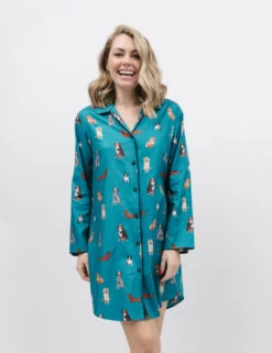 Cyberjammies Cotton Rich Dog Print Nightshirt
