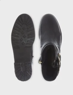 Leather Patent Biker Block Heel Ankle Boots 7 Leather Patent Biker Block Heel Ankle Boots -Cyberjammies Store MS 10 T83 9477S Y0 X EC 4