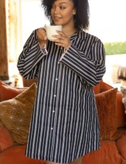 Cyberjammies Cotton Rich Striped Nightshirt -Cyberjammies Store MS 10 T83 9571S F4 X EC 2