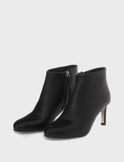 Leather Kitten Heel Round Toe Ankle Boots 9 Leather Kitten Heel Round Toe Ankle Boots -Cyberjammies Store MS 10 T83 9613S Y0 X EC 2